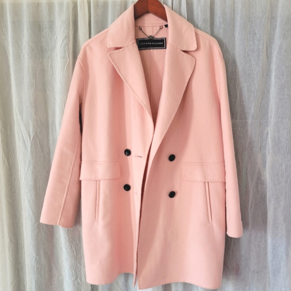 Tommy Hilfiger Pink Wool Coat